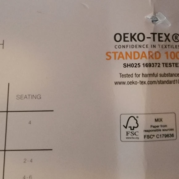 Sigrid Olsen Indoor Outdoor Seaside Easy Care Tablecloth 60x84 Oblong New - Picture 8 of 8